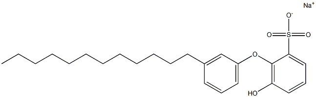 6-Hydroxy-3'-dodecyl[oxybisbenzene]-2-sulfonic acid sodium salt Struktur