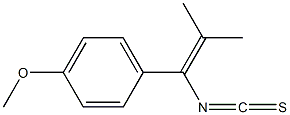 1-(4-Methoxyphenyl)-2-methyl-1-propenyl isothiocyanate Struktur