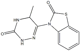 3-[(5-Methyl-3-oxo-2,3,4,5-tetrahydro-1,2,4-triazin)-6-yl]benzothiazol-2(3H)-one Struktur