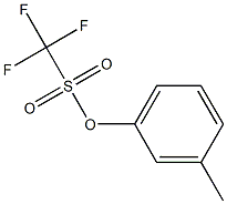 Trifluoromethanesulfonic acid 3-methylphenyl ester Struktur