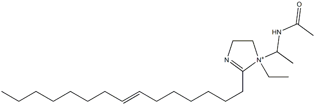 1-[1-(Acetylamino)ethyl]-1-ethyl-2-(7-pentadecenyl)-2-imidazoline-1-ium Struktur