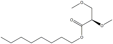 [R,(+)]-2,3-Dimethoxypropionic acid octyl ester Struktur