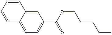 2-Naphthoic acid pentyl ester Struktur