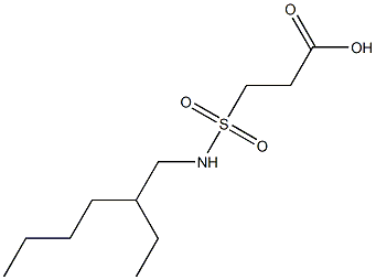 3-[[(2-Ethylhexyl)amino]sulfonyl]propanoic acid Struktur