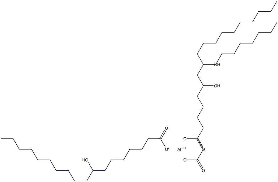 Tris(8-hydroxyoctadecanoic acid)aluminum salt Struktur