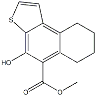 4-Hydroxy-6,7,8,9-tetrahydronaphtho[2,1-b]thiophene-5-carboxylic acid methyl ester Struktur