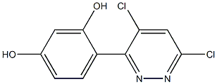 4-(4,6-Dichloro-3-pyridazinyl)resorcinol Struktur