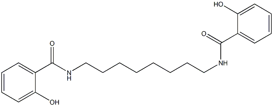 N,N'-(Octane-1,8-diyl)bis(2-hydroxybenzamide) Struktur