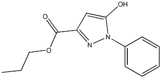 5-Hydroxy-1-phenyl-1H-pyrazole-3-carboxylic acid propyl ester Struktur