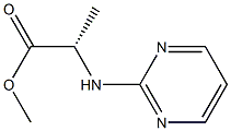 N-(2-Pyrimidinyl)alanine methyl ester Struktur