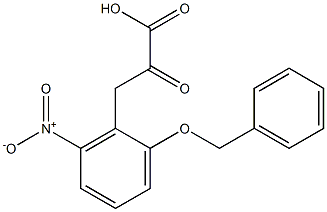 3-(2-Benzyloxy-6-nitrophenyl)-2-oxopropionic acid Struktur