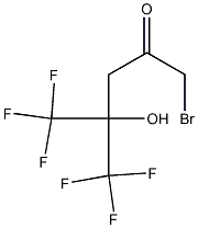 1-Bromo-5,5,5-trifluoro-4-(trifluoromethyl)-4-hydroxy-2-pentanone Struktur