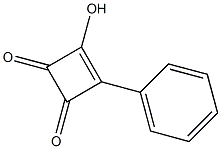 3-Hydroxy-4-phenyl-3-cyclobutene-1,2-dione Struktur