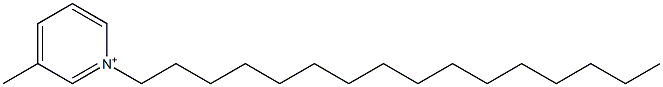 3-Methyl-1-hexadecylpyridinium Struktur