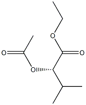 [S,(-)]-2-Acetyloxy-3-methylbutyric acid ethyl ester Struktur