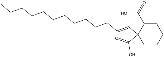 Cyclohexane-1,2-dicarboxylic acid hydrogen 1-(1-tridecenyl) ester Struktur