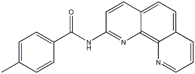 2-(4-Methylbenzoylamino)-1,10-phenanthroline Struktur