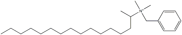 N,N-Dimethyl-N-(1-methylpentadecyl)benzenemethanaminium Struktur