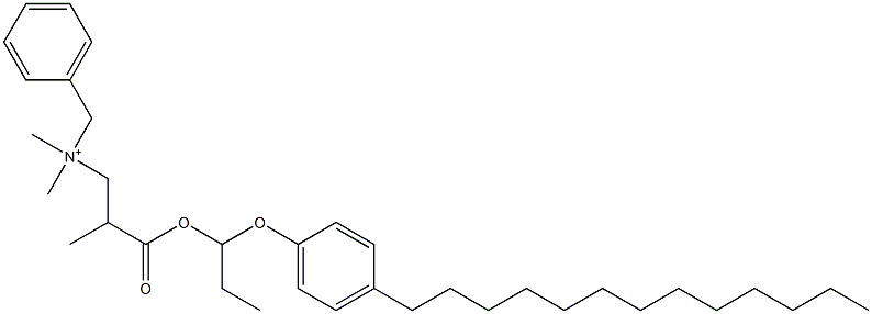 N,N-Dimethyl-N-benzyl-N-[2-[[1-(4-tridecylphenyloxy)propyl]oxycarbonyl]propyl]aminium Struktur