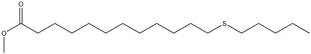 13-Thiaoctadecanoic acid methyl ester Struktur