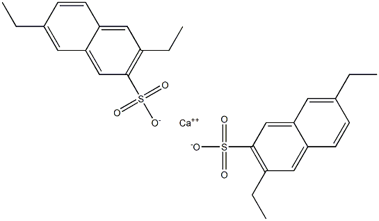 Bis(3,7-diethyl-2-naphthalenesulfonic acid)calcium salt Struktur