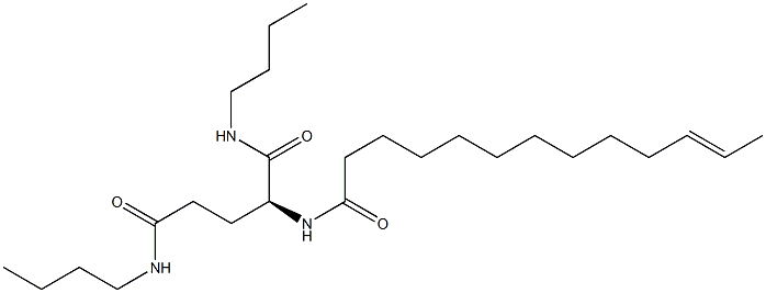 N2-(11-Tridecenoyl)-N1,N5-dibutylglutaminamide Struktur