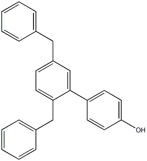 4-(2,5-Dibenzylphenyl)phenol Struktur