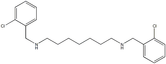 N,N'-Bis(o-chlorobenzyl)-1,7-heptanediamine Struktur