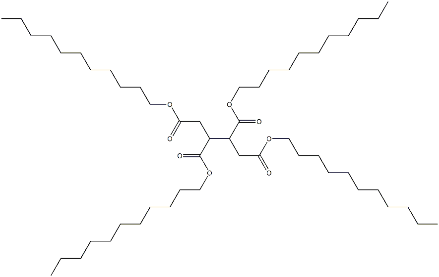 1,2,3,4-Butanetetracarboxylic acid tetraundecyl ester Struktur