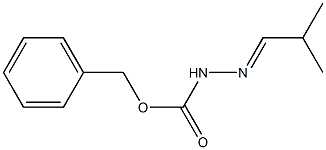 2-Methylpropionaldehyde benzyloxycarbonyl hydrazone Struktur