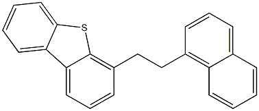 4-[2-(1-Naphtyl)ethyl]dibenzothiophene Struktur