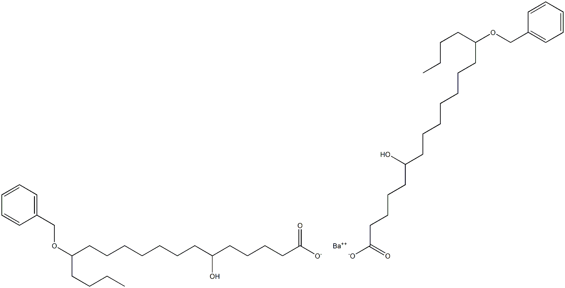 Bis(14-benzyloxy-6-hydroxystearic acid)barium salt Struktur