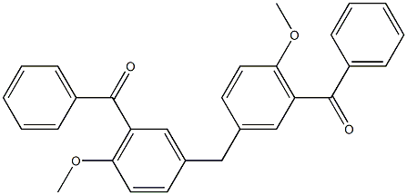 3,3''-Methylenebis(6-methoxybenzophenone) Struktur