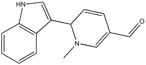 1,2-Dihydro-1-methyl-2-(1H-indol-3-yl)pyridine-5-carbaldehyde Struktur