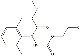 3-(2-Methoxyacetyl)-3-(2,6-dimethylphenyl)carbazic acid 2-chloroethyl ester Struktur