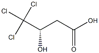 [S,(+)]-4,4,4-Trichloro-3-hydroxybutyric acid Struktur