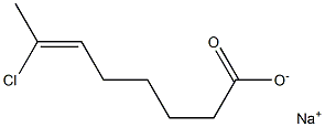 7-Chloro-6-octenoic acid sodium salt Struktur