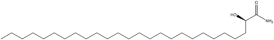 [R,(+)]-2-Hydroxyhexacosanamide Struktur