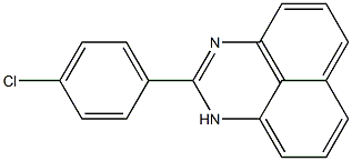 2-(4-Chlorophenyl)-1H-perimidine Struktur