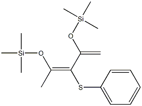 2,4-Bis(trimethylsilyloxy)-3-phenylthio-1,3-pentadiene Struktur