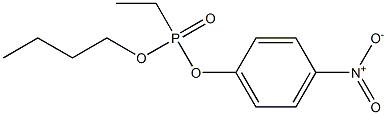 Ethylphosphonic acid butyl 4-nitrophenyl ester Struktur