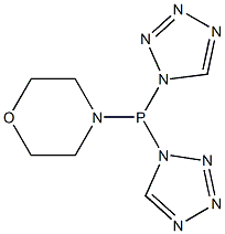 Morpholinobis(1H-tetrazol-1-yl)phosphine Struktur