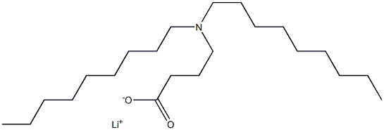 4-(Dinonylamino)butyric acid lithium salt Struktur