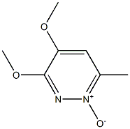 3,4-Dimethoxy-6-methylpyridazine 1-oxide Struktur