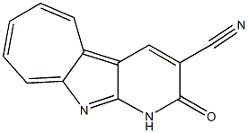 1,2-Dihydro-2-oxocyclohepta[4,5]pyrrolo[2,3-b]pyridine-3-carbonitrile Struktur