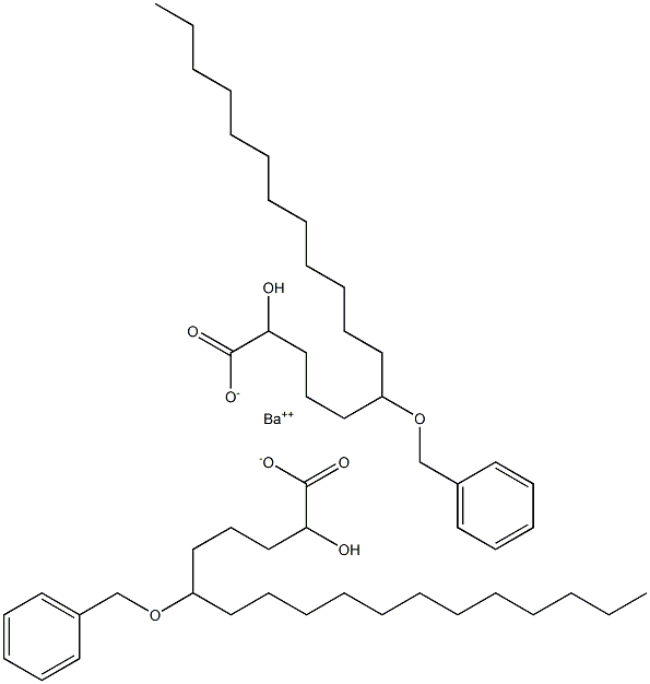 Bis(6-benzyloxy-2-hydroxystearic acid)barium salt Struktur