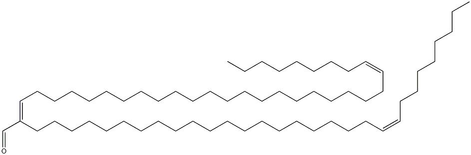 (2E,25Z)-2-[(21Z)-21-Triaconten-1-yl]tetratriaconta-2,25-dienal Struktur