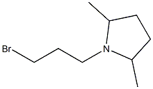 1-(3-Bromopropyl)-2,5-dimethylpyrrolidine Struktur