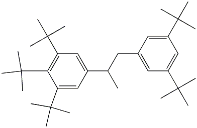 2-(3,4,5-Tri-tert-butylphenyl)-1-(3,5-di-tert-butylphenyl)propane Struktur