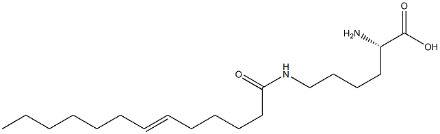 N6-(6-Tridecenoyl)lysine Struktur